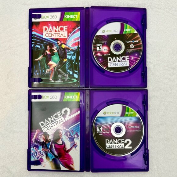 XBOX 360 Kinect Dance Central Game Bundle of 2 Discs 1 & 2 - Picture 4 of 8